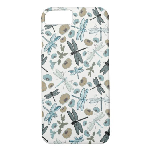 Elegant Dragonflies Patroon Case-Mate iPhone Case (Achterkant)