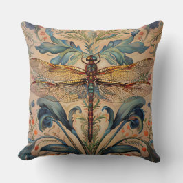 Elegant Dragonfly kussen - William Morris geïnspir