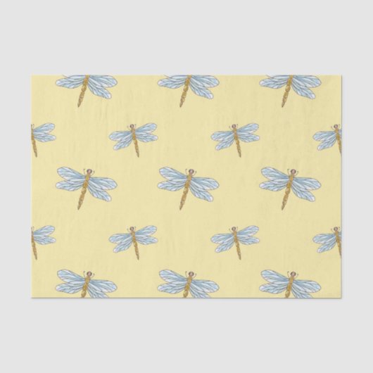 Elegant Dragonfly Patroon Weefsel Papier voor Gift (Voorkant)