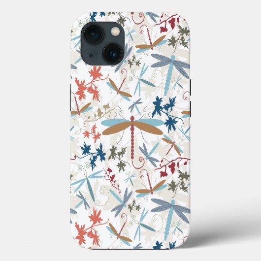 Elegant Dragonfly Pattern Art Case-Mate iPhone Case (Achterkant)