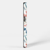 Elegant Dragonfly Pattern Art iPhone Hoesje (Rechterkant)