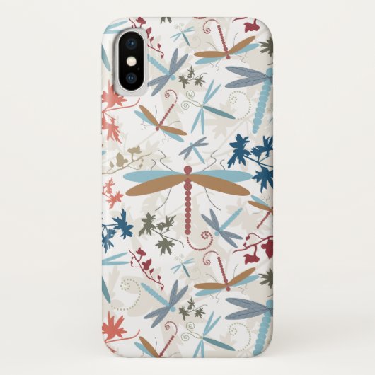 Elegant Dragonfly Pattern Case-Mate iPhone Case (Achterkant)
