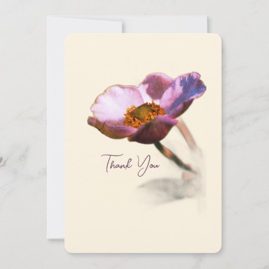 Elegant Dream Flowers – Fantasy Nature Thank You Feestdagenkaart (Voorkant)