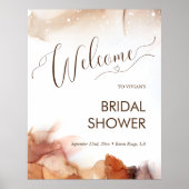 Elegant Dreamweaver Oranje Ink Vrijgezellenfeest W Poster (Voorkant)