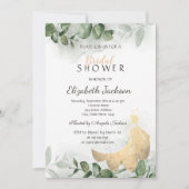 Elegant Dress Eucalyptus Greenery Vrijgezellenfees Kaart (Voorkant)