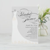 Elegant Dress | Kies uw eigen achtergrondkleur Kaart (Staand voorkant)