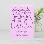 Elegant dress-ontwerp met slogan kaart (Staand voorkant)