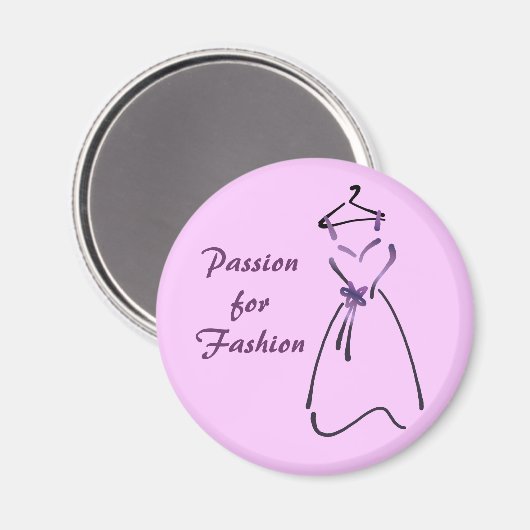 Elegant dress-ontwerp met  slogan magneet (Voorkant / Achterkant)