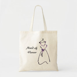 Elegant dress-ontwerp met  slogan tote bag