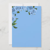 Elegant Dress Quinceanera Light Blue Rozen Kaart (Achterkant)