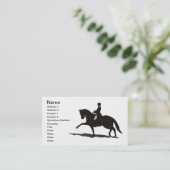 Elegant Dressage Horse Visitekaartje (Staand voorkant)