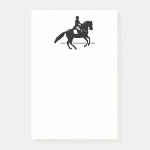 Elegant Dressage Rider die een Pirouette uitvoert Post-it® Notes