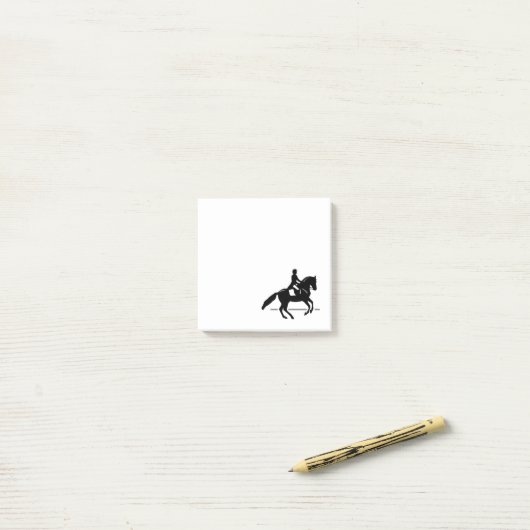 Elegant Dressage Rider die een Pirouette uitvoert Post-it® Notes (Op bureau)