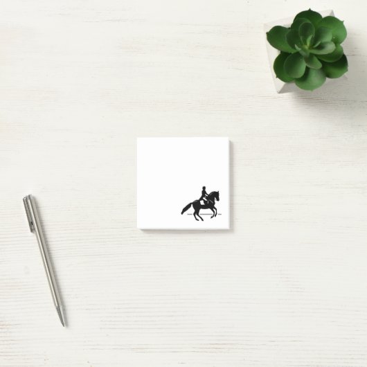 Elegant Dressage Rider die een Pirouette uitvoert Post-it® Notes (Kantoor)