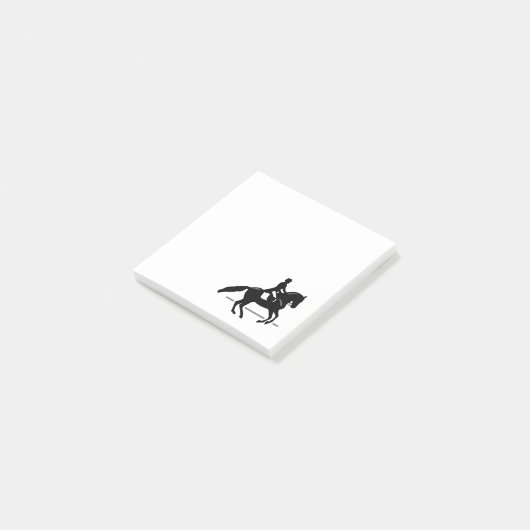 Elegant Dressage Rider die een Pirouette uitvoert Post-it® Notes (Schuin)