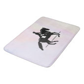 Elegant Dressage Rider op Waterverf achtergrond Badmat (Gekanteld)