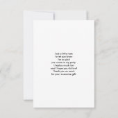 Elegant Dressage Rider op Waterverf achtergrond Bedankkaart (Achterkant)