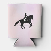 Elegant Dressage Rider op Waterverf achtergrond Blikjeskoeler (Voorkant)