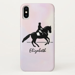 Elegant Dressage Rider op Waterverf achtergrond Case-Mate iPhone Case
