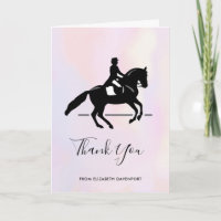 Elegant Dressage Rider op Waterverf achtergrond