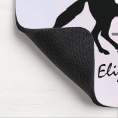 Elegant Dressage Rider op Waterverf achtergrond Muismat (Hoek)