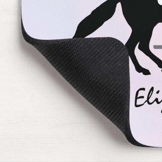 Elegant Dressage Rider op Waterverf achtergrond Muismat (Hoek)