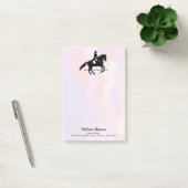 Elegant Dressage Rider op Waterverf achtergrond Post-it® Notes (Kantoor)