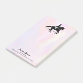 Elegant Dressage Rider op Waterverf achtergrond Post-it® Notes (Schuin)
