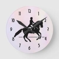 Elegant Dressage Rider op Waterverf achtergrond