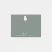 Elegant drie tier cake bakkerij monogram post-it® notes (Voorkant)