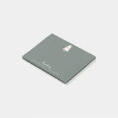 Elegant drie tier cake bakkerij monogram post-it® notes (Schuin)