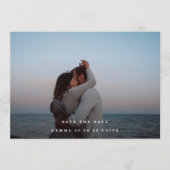 Elegant Dried Floral Waterverf Art Wedding Foto Save The Date (Voorkant)