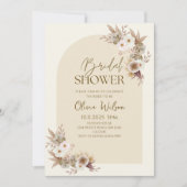 Elegant Dried Flowers Vrijgezellenfeest Party Kaart (Voorkant)