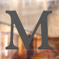 Elegant drijvend donkergrijs aangepast monogram In