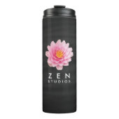 Elegant drijvende roze Lotus Flowers Thermosbeker (Voorkant)