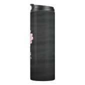 Elegant drijvende roze Lotus Flowers Thermosbeker (Geroteerd rechts)