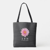 Elegant drijvende roze Lotus Flowers Tote Bag (Achterkant)