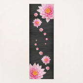 Elegant drijvende roze Lotus Flowers Yogamat (Voorkant)
