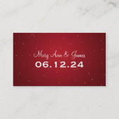 Elegant Drink Voucher Winter Deer Sparkle Red Kortingskaartje (Achterkant)