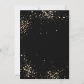 Elegant Dripping Clock New Years Eve Party Invitat Kaart (Achterkant)