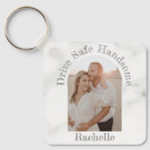 Elegant drive Safe Gift to Husband Boyvriend Foto Sleutelhanger (Voorkant)