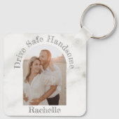 Elegant drive Safe Gift to Husband Boyvriend Foto Sleutelhanger (Achterkant)