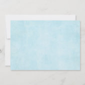 Elegant Drive van Baby shower Blue Gold Floral Boy Kaart (Achterkant)