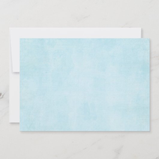 Elegant Drive van Baby shower Blue Gold Floral Boy Kaart (Achterkant)