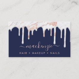 Elegant Driving Roos Gold Marble Visitekaartje