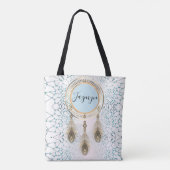 Elegant Drocatcher Abstract Gepersonaliseerd Tote Bag (Achterkant)