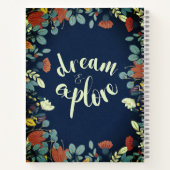 Elegant dromen en verkennen notitieboek (Achterkant)