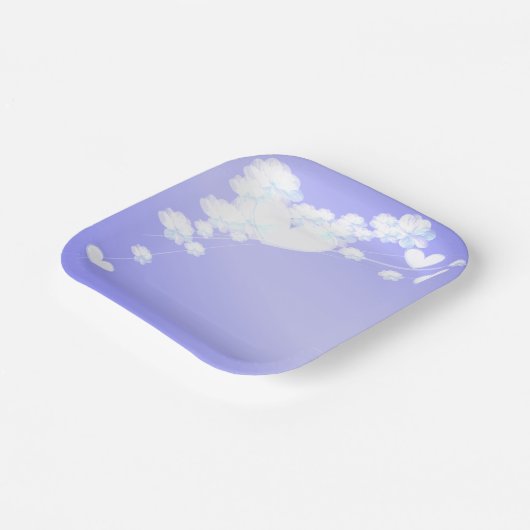 elegant dromerig papieren bordje (Gebogen)