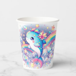 Elegant Dromerige Dolfijn Baby shower Papieren Bekers