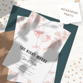 Elegant Druivenfruit Champagne Repetitie Diner Kaart